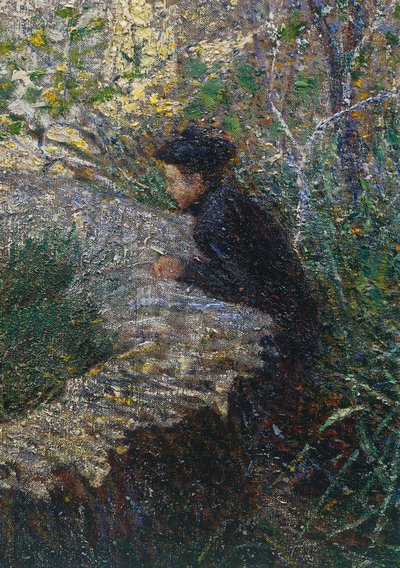 Mañana de abril en Liguria o Olivos en Albaro de Plinio Nomellini