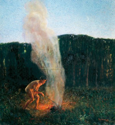Columna de humo de Plinio Nomellini