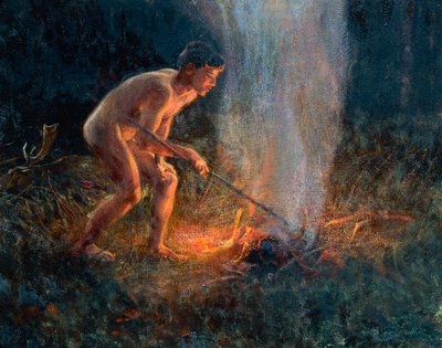 Columna de humo de Plinio Nomellini