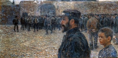 Trabajo por turnos (La diana del trabajo) de Plinio Nomellini