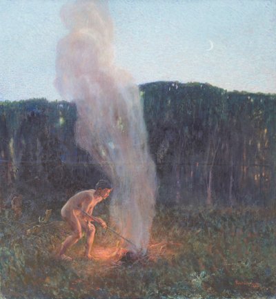 La columna de humo de Plinio Nomellini