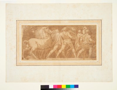 Friso con Parte de un Triunfo Romano de Polidoro da (after) Caravaggio