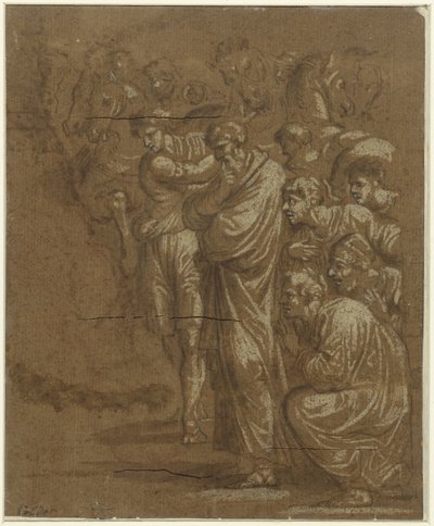 Adoración de los reyes de Polidoro da Caravaggio (possibly)