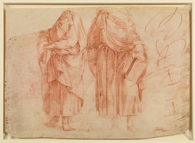 Tres frisos de ornamento grotesco, verso, siglo XVI de Polidoro da Caravaggio