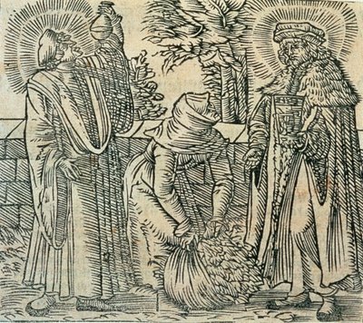 Recolección de hierbas para medicina, 1534 de Polish School
