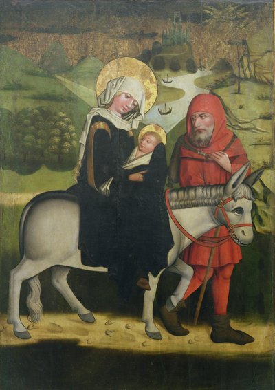 Huida a Egipto de Polish School
