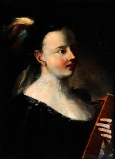 Dama con Kitara de Polish School