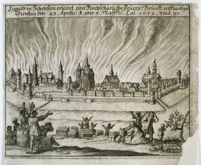 Leyenda del Fuego de los Dos, 1672 de Polish School