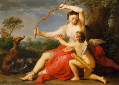 Diana y Cupido, 1761 de Pompeo Batoni