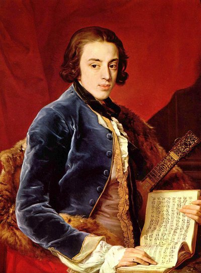 Alemán: Retrato de Juan Marqués de Monthermer de Pompeo Batoni