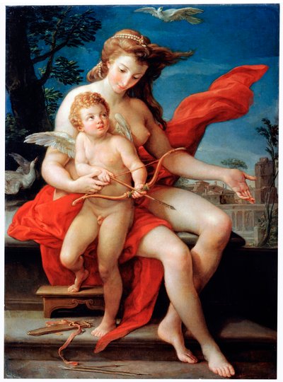 Venus y Cupido, 1785 de Pompeo Batoni