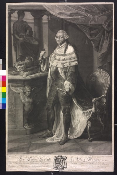 Carl Theodor elector a palacio Baviera de Pompeo Girolamo Batoni