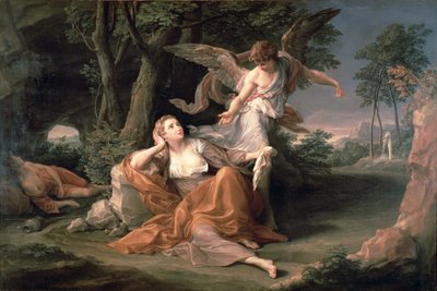 Agar en el desierto de Pompeo Girolamo Batoni