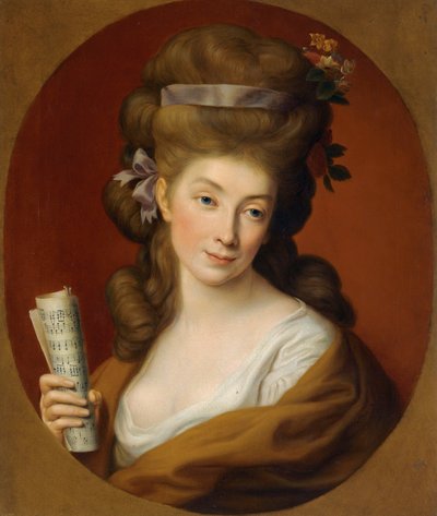 Retrato de la princesa Izabela Elzbieta Potocka, de soltera Lubomirska (1736-1816) de Pompeo Girolamo Batoni