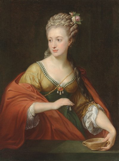 Retrato de Alexandra Evtikhievna Demidova 1724-1789 como Cleopatra, principios de 1770s de Pompeo Girolamo Batoni
