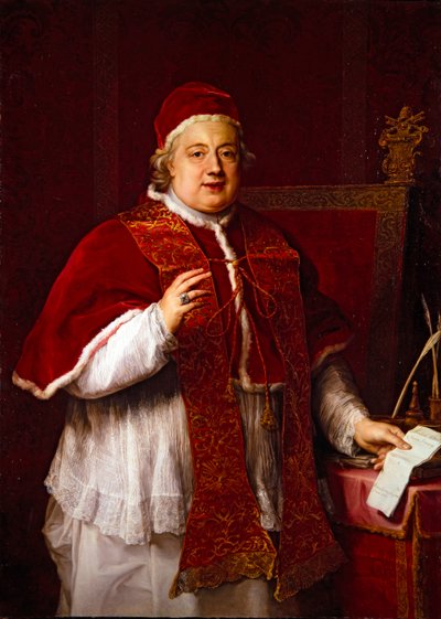 Retrato del Papa Rezzonico (Clemente XIII) de Pompeo Girolamo Batoni