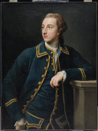 Retrato de un hombre con traje verde, c.1760 (óleo sobre lienzo) de Pompeo Girolamo Batoni