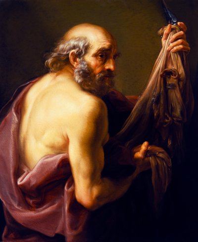 San Bartolomé (medio cuerpo) de Pompeo Girolamo Batoni
