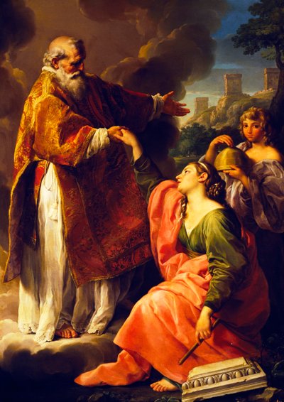 San Marino levanta la República, por Pompeo Batoni (1708-1787) de Pompeo Girolamo Batoni