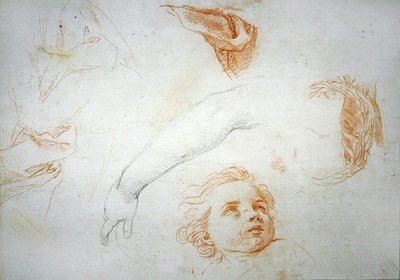 Estudios para el éxtasis de Santa Catalina de Siena de Pompeo Girolamo Batoni