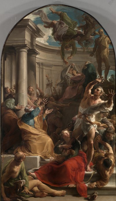 La caída de Simón el Mago, c.1745-50 de Pompeo Girolamo Batoni