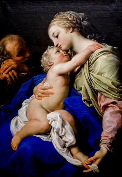 La Sagrada Familia. Siglo XVIII (óleo sobre lienzo) de Pompeo Girolamo Batoni