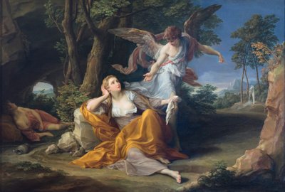 La aparición del Ángel a Agar en el desierto de Pompeo Girolamo Batoni