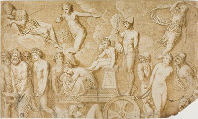Triunfo del Amor (después de relieve antiguo) de Pompeo Girolamo Batoni
