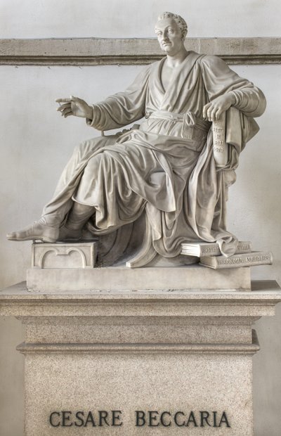 Estatua de Cesare Beccaria de Pompeo Marchesi