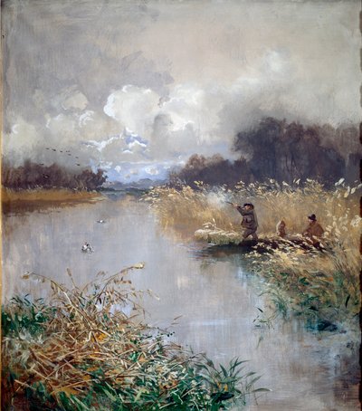 Caza de patos de Pompeo Mariani