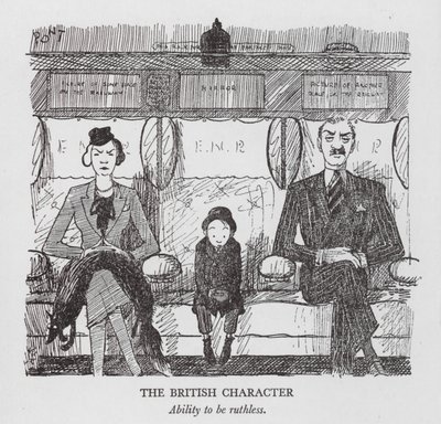 El carácter británico, capacidad de ser despiadado (litografía) de Pont (1908 40)