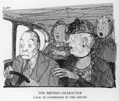 El Carácter Británico, Falta de confianza en el conductor (litografía) de Pont