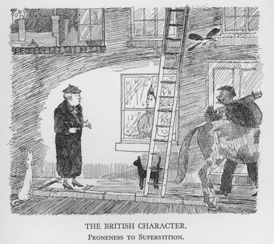El carácter británico, propensión a la superstición de Pont