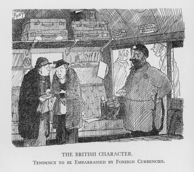 El Carácter Británico, Tendencia a Sentirse Incómodo con Monedas Extranjeras de Pont