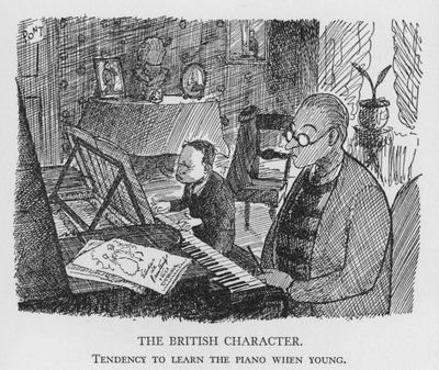 El carácter británico, tendencia a aprender piano cuando joven de Pont