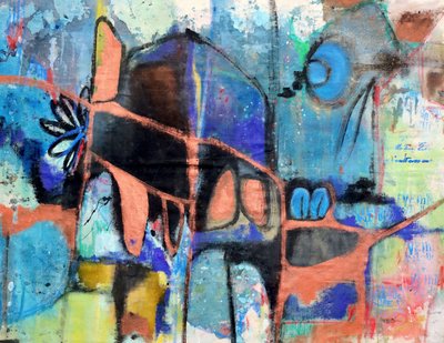 Criatura azul abstracta de Poonam Choudhary
