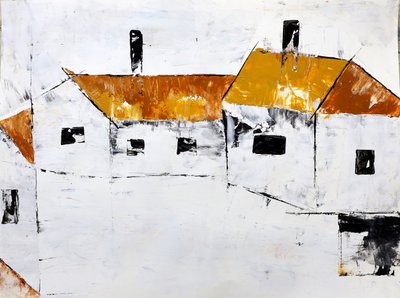 Casas de pueblo abstractas de Poonam Choudhary