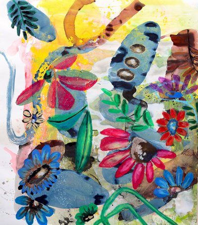 Flores abstractas llenas de colorido de Poonam Choudhary