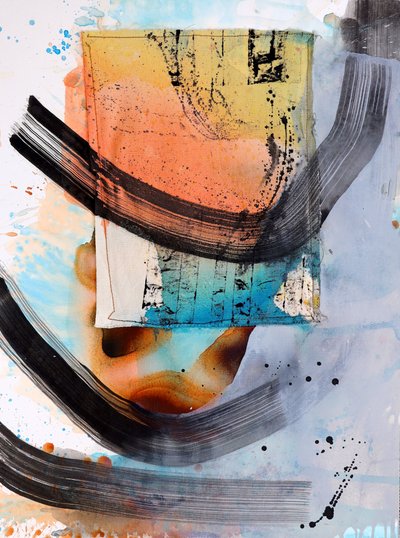 Pinceladas abstractas y vibrantes de Poonam Choudhary