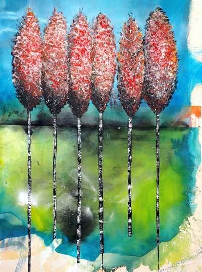 Árboles otoñales llenos de color de Poonam Choudhary