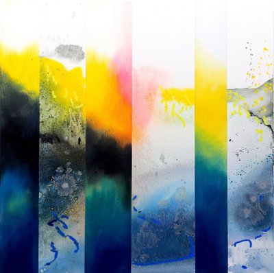 Un torrente de colores vivos de Poonam Choudhary