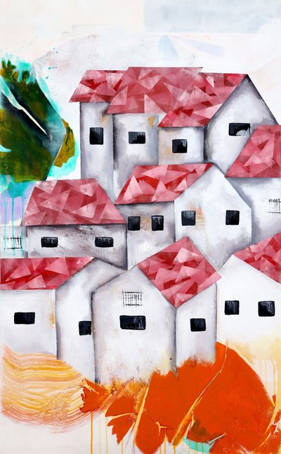 Casas de pueblo llenas de vida de Poonam Choudhary