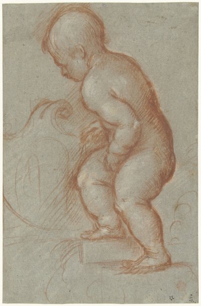 Putto con escudo de armas de Pordenone (attributed to)