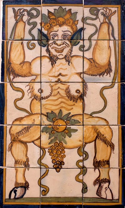 Baco - Panel de azulejos Baco, fábrica portuguesa de Portuguese School