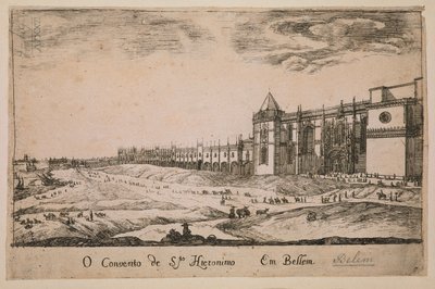 Monasterio de los Jerónimos en el distrito de Belem, Portugal 1662 de Portuguese School