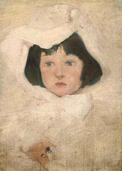 Niña de blanco de Possibly American or British 19th Century