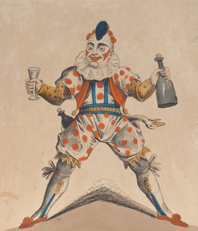 Sr. Grimaldi como payaso, 13 de julio de 1822 de Possibly Piercy Roberts