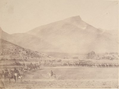 [Partida para la caza Tumba del Khan de Khiva], 1840s-60s de Possibly by Luigi Pesce.