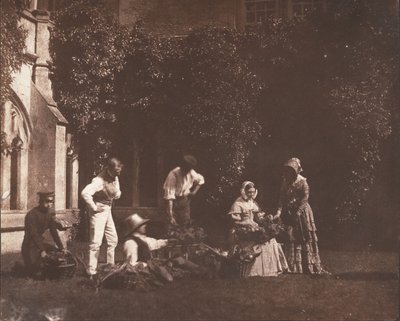 Los vendedores de frutas de Possibly by William Henry Fox Talbot.