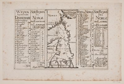 Mapa de Skagerrak y Kattegat con regiones circundantes de Poul Isac Grønvold
